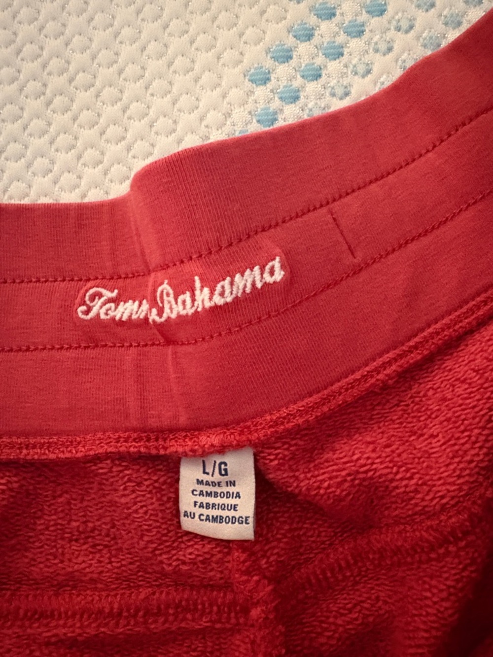 Tommy Bahama Women's Crimson Drawstring Lounge Shorts - Picture 2 of 2